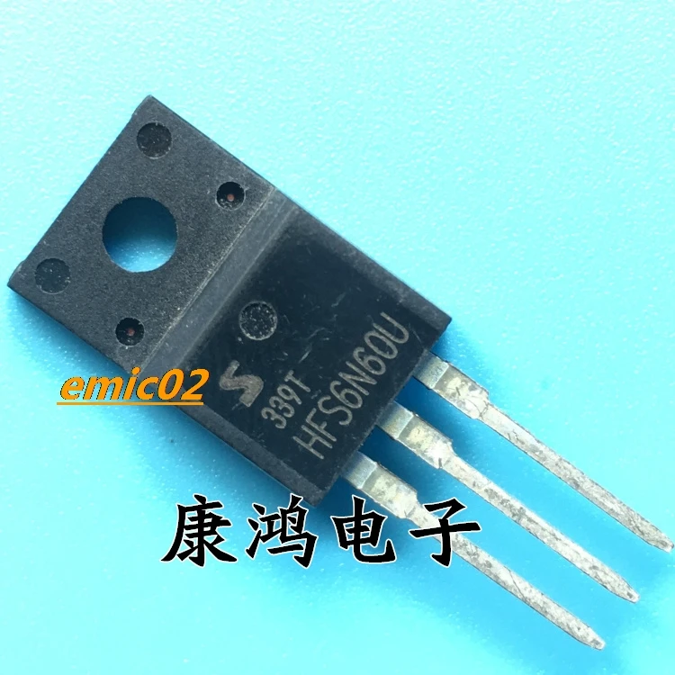 10pieces Original stock  6N60 HFS6N60U FQPF6N60C TO-220F MOS 6A/600V