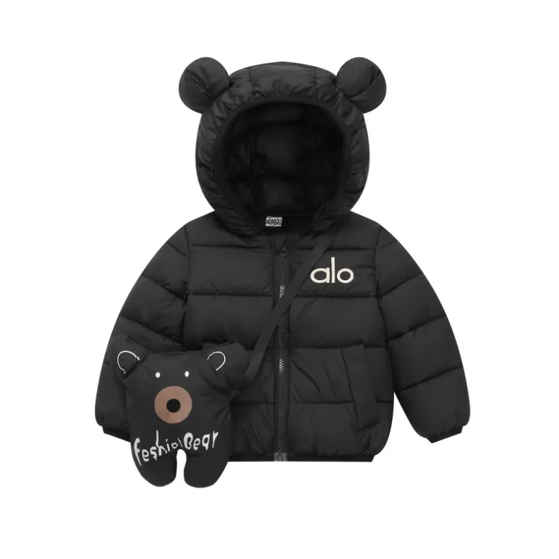 Herbst- und Winterjacke für Babys und Kleinkinder, wattierte Baumwolljacke, warme Daunenjacke für Kinder, lässige Oberbekleidung für Kinder, inklusive Tasche, Neu – Detail 4