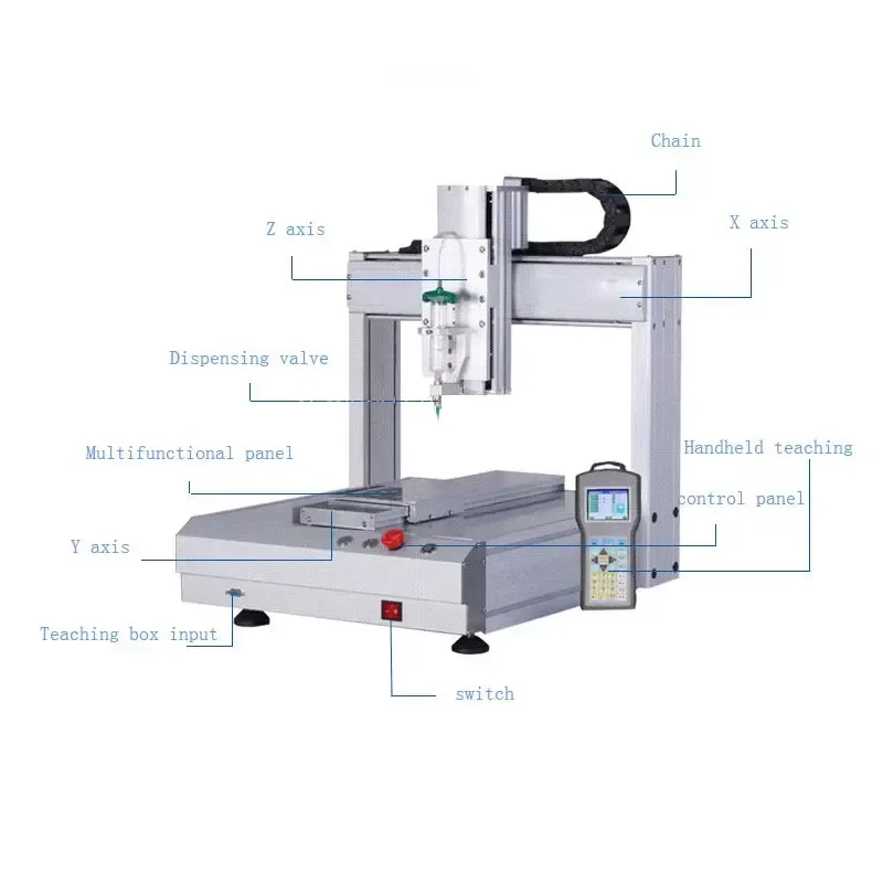 Automatic dispensing Customized 3-axis or 4-axis numerical control programming 76x72x90cm 55kg 1-year warranty CN