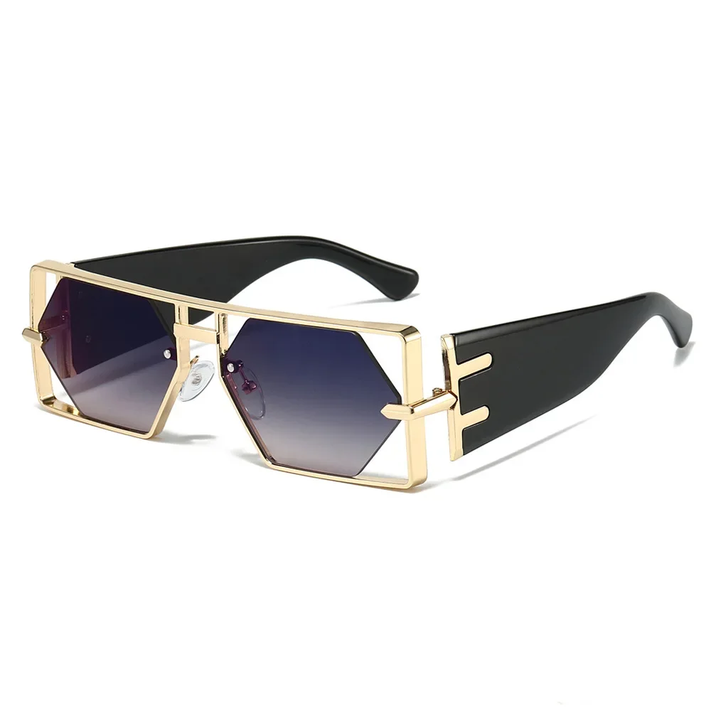 

Double Bridges Sunglasses for Women Fashion Punk Square Gradient Sun Glasses Female Trending Eyewear UV400 Shades Gafas De Sol