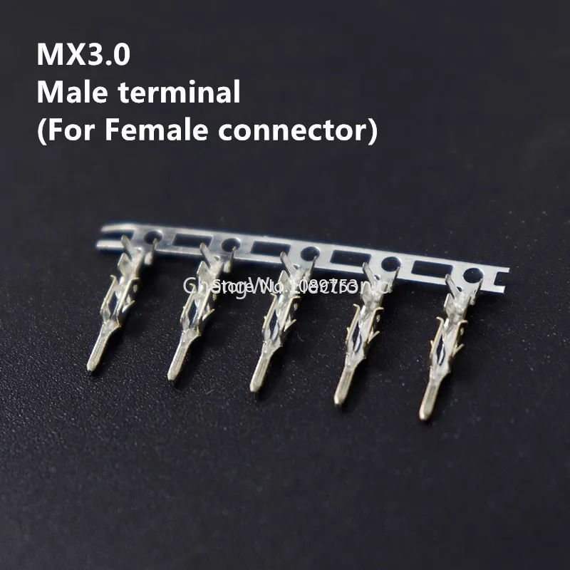 50Pcs MX 3.0 Female Male Terminal Micro-Fit 3.0mm Connector Female Terminal 43020 Pins Male Terminal 43025 Pins