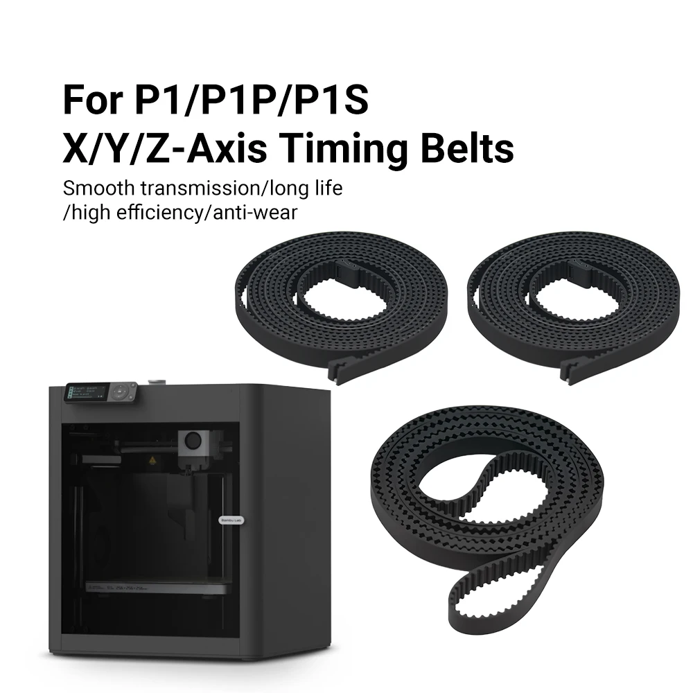 Pasek do Bamboo Lab X1 X1S P1P P1S, pasek synchroniczny osi X Y Z, guma z włókna szklanego, 1142mm 1442mm, do drukarki 3D serii X1 P1P. — zdjęcie produktu 3