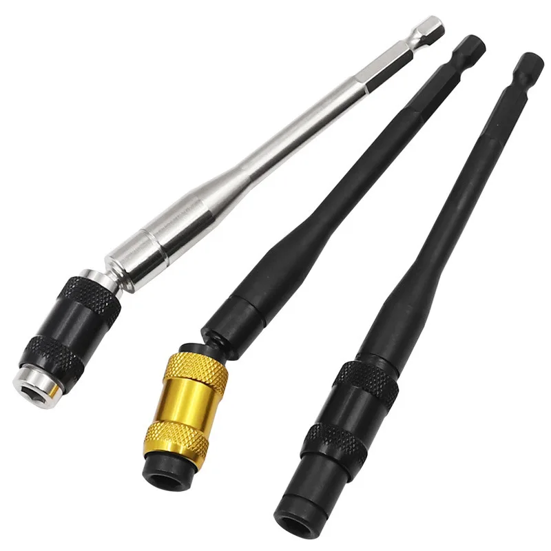 145Mm extended hexagonal handle quick release self-locking rod, quick transfer rod batch head extension rod, electric screwdrive