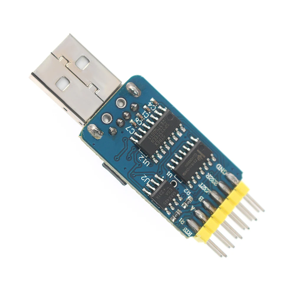 6 in 1 Multifunctional CP2102 Usb To TTL Serial Port Convert Module  485 232 Mutual Convert Compatible with 3.3V 5V Level Module
