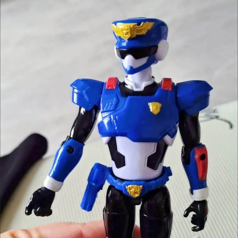 새로운 미니포스 슈퍼 경찰 파워 볼트 맥스 레오 모델 액션 피규어 관절 가동 인형 로봇 미니 포스 모델 장난감 어린이 선물