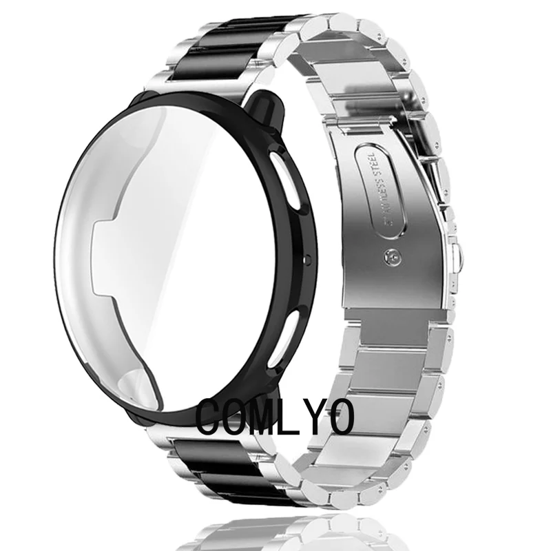 

Ремешок для умных часов Amazfit Active 2, защитный чехол-бампер, ремешок из нержавеющей стали