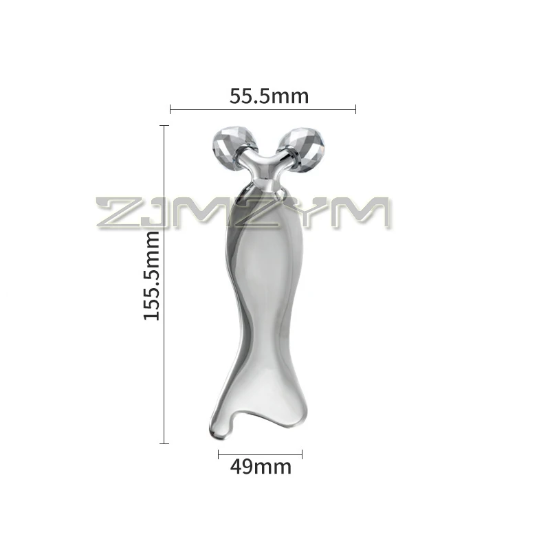 ثلاثية الأبعاد الأسماك جواشا مجلس الوجه الأسطوانة الفولاذ المقاوم للصدأ مدلك الخامس شكل شد الوجه ثبات عيون الجسم الجمال جهاز تدليك