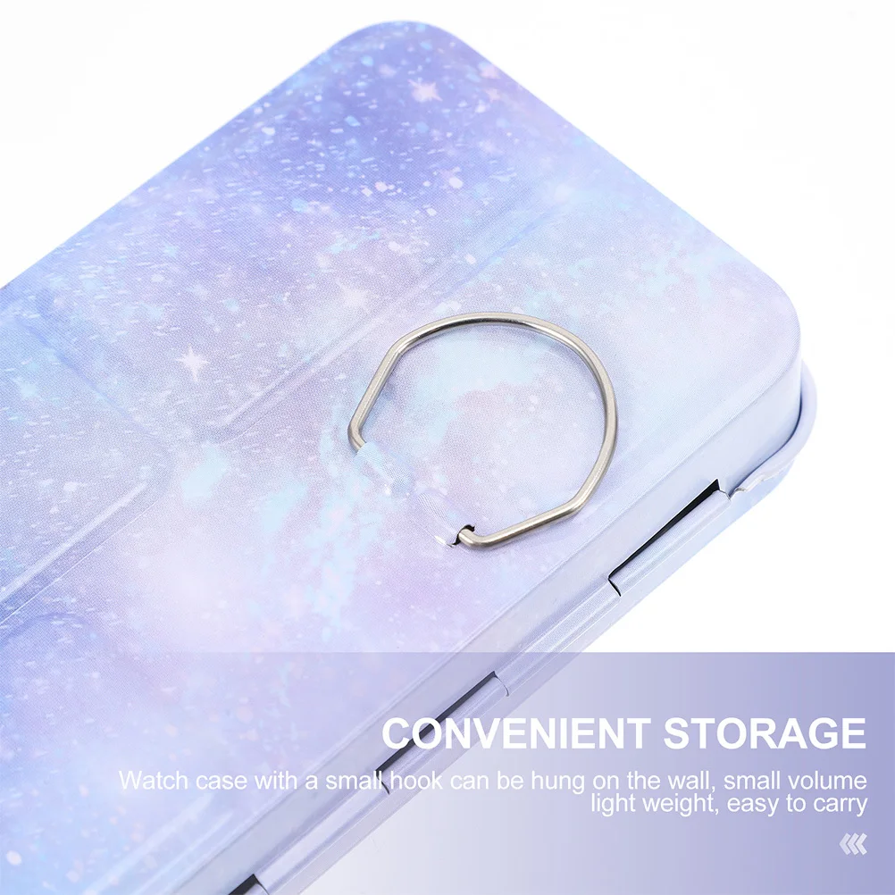 

Watercolor Pigment Box Premium Portable Tin Case For Artists Students Durable Color Mixing Tray Storage Organizer Art