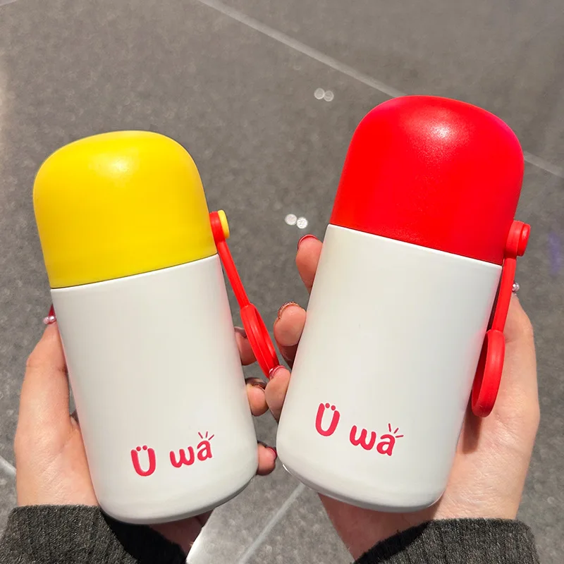 

316 Stainless Steel Insulated Cup, Children's Pocket Cups, Portable Cute Student High-value Tea Cup, Birthday Gift, 180/300ml