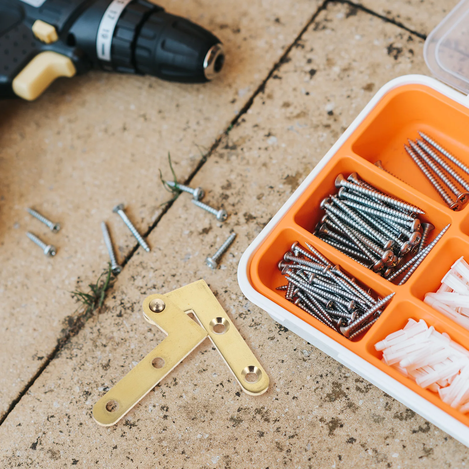 

4Sets Copper Pivot Hinge Rotating Hinge 360 Degree for Hidden Door Attic Ladder Cabinet Office Furniture Concealing Hinges