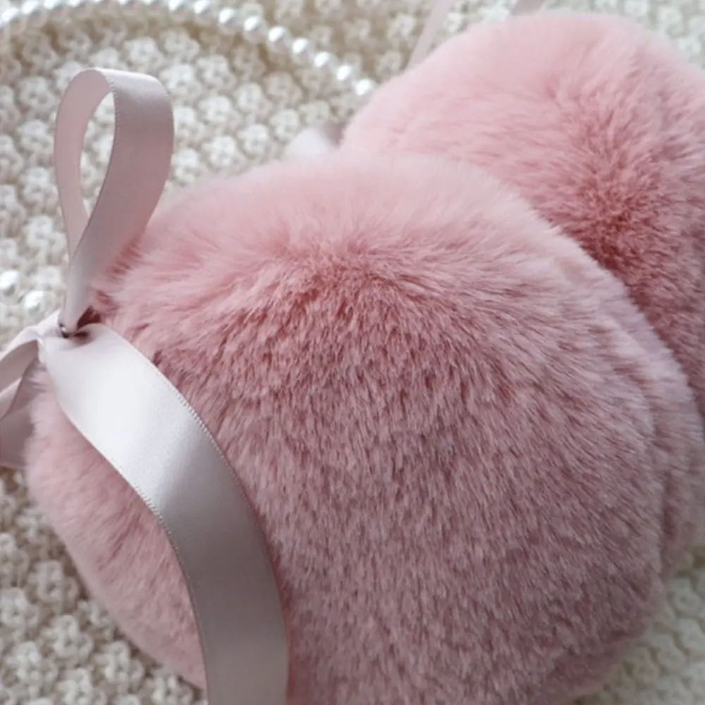 Paraorecchie caldi simpatici paraorecchie in pelliccia di peluche inverno morbido scaldino per le orecchie donna uomo Fluffy cozy Headband Ear Cover