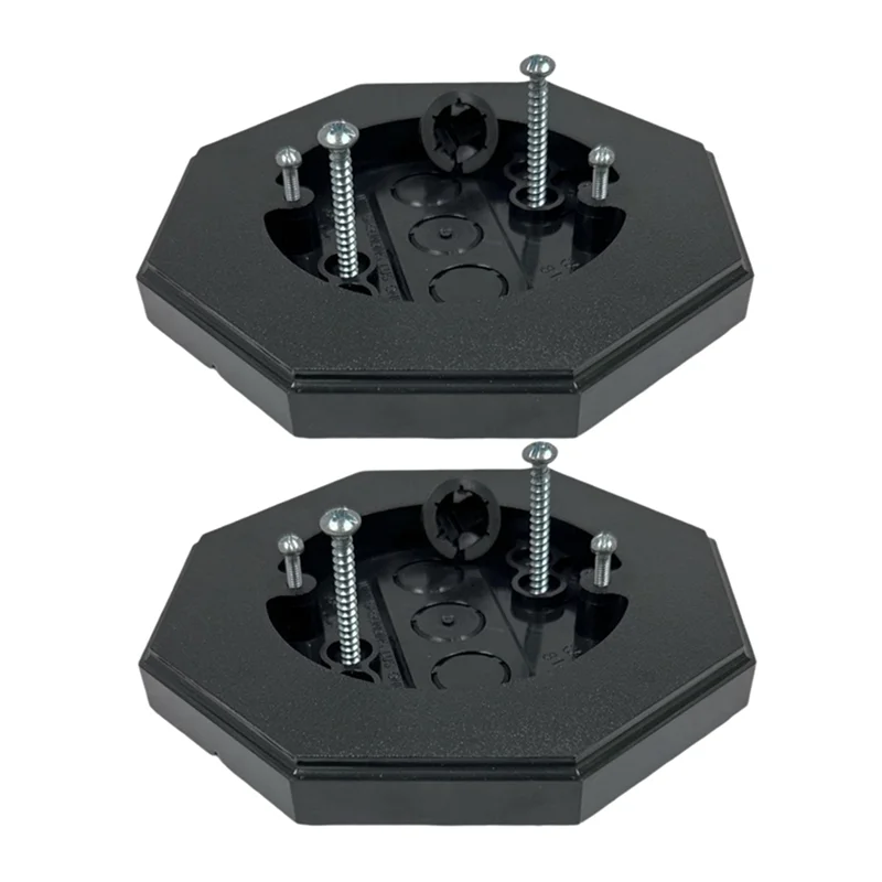 

RMWIN-2Pack Siding Mounting Block 8161,Vertical Siding Lamp Octagon Mounting Kit With Built-In Box For Outdoor Smooth Flat