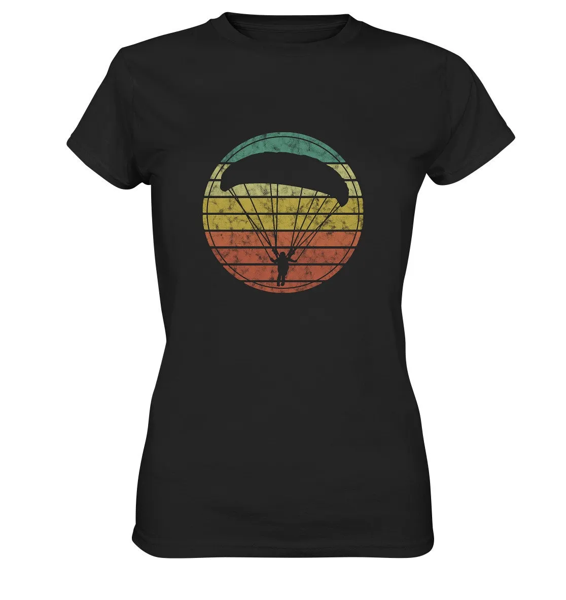 Retro Vintage Gliding Paragliding T Shirt