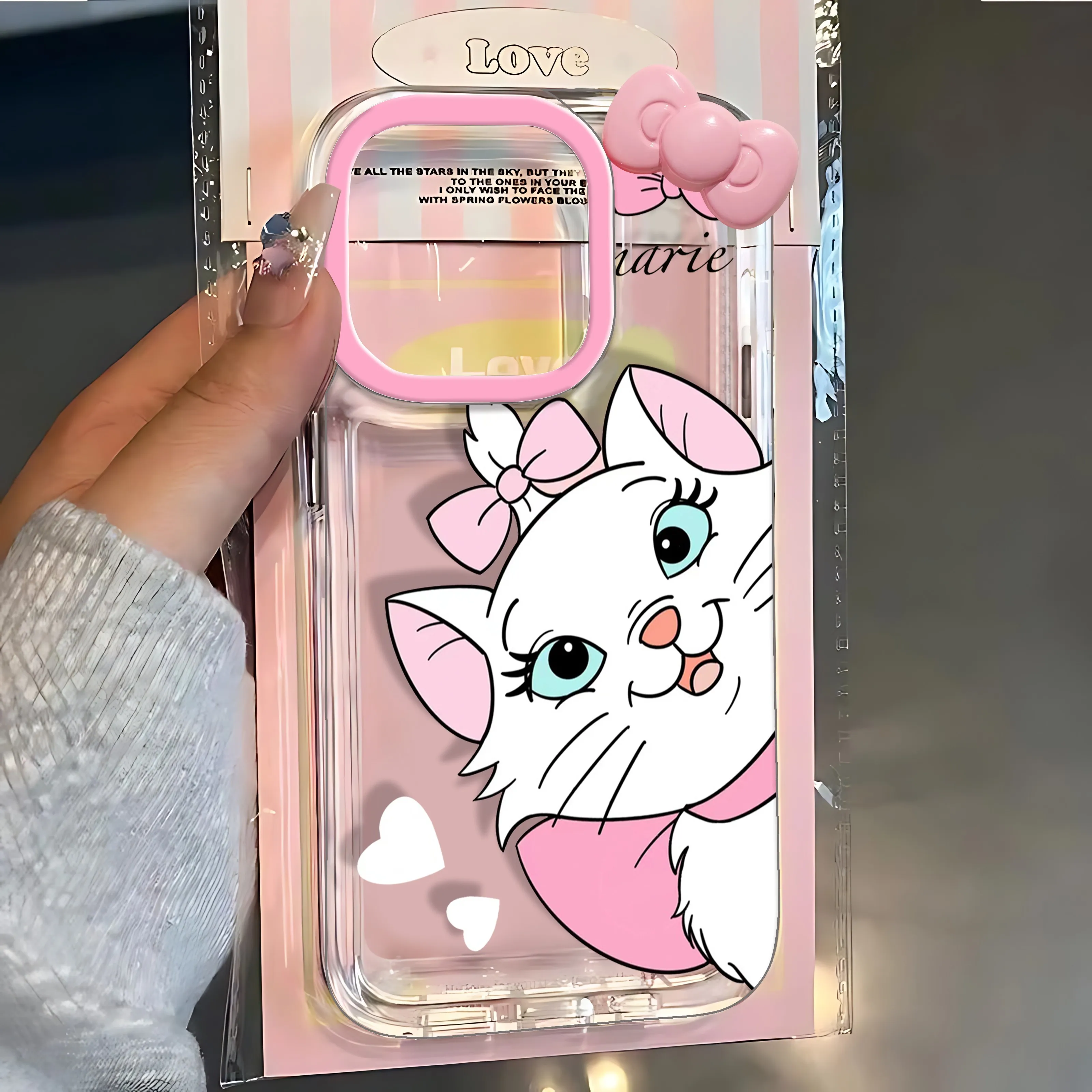 Cartoon Maries Cat With Bracelet Phone Case For Samsung Galaxy A55 A35 A25 A15 A05s A54 A24 A14 A13 A53 A33 A23 4G 5G Back Cover