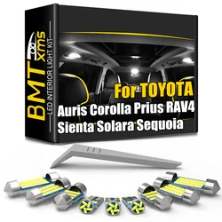 BMTxms Canbus LED Interior Light Kit For Toyota Auris Corolla E15 E150 E18 E180 Prius Sequoia Sienta Solara RAV4 2 3 4 1993-2021