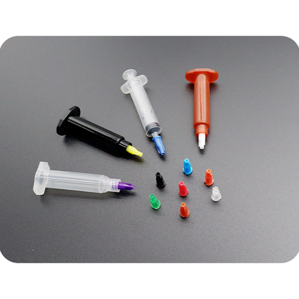 100/300/500 قطعة قبعات طرف حقنة الاستغناء عن طرف إبرة غطاء متعدد الألوان دوامة الفم حقنة التوصيل