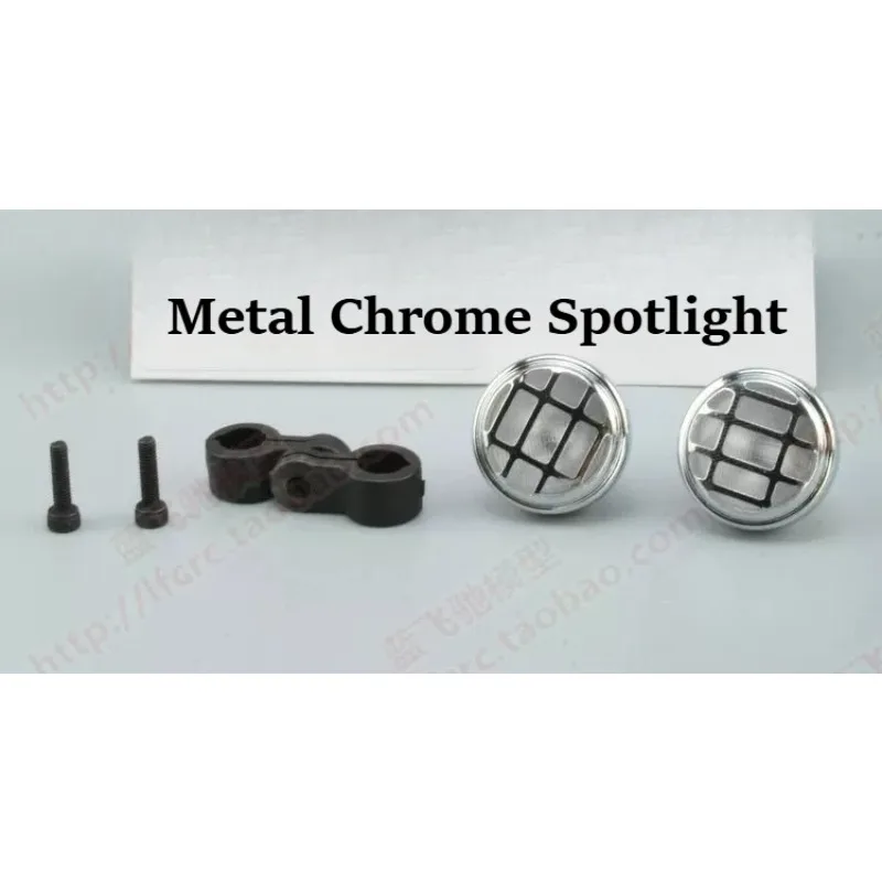 RC Crawler Spotlight custom size 1/10 Metal Chrome Decor Part For CrossRC PG Series 97400100 RC Model Hobby Spare Accessory
