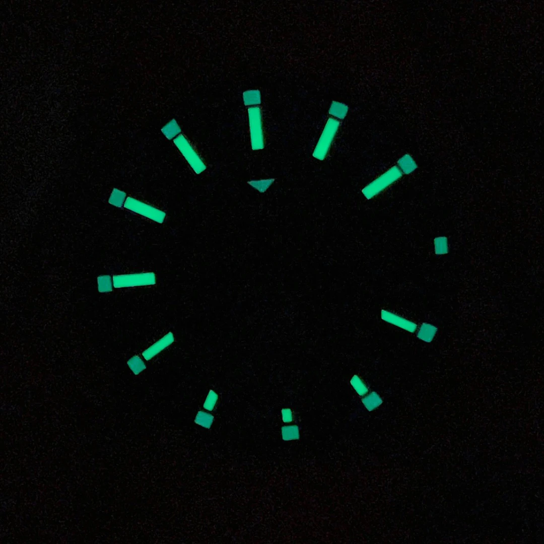 28.5mm S Logo New Sunburst Dial Fit NH35/NH36/4R/7S Japanese Movement Green Luminous High-Quality Watch Modification Accessories