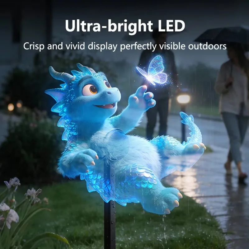 AZMAX for 80cm Waterproof Outdoor 3D LED Hologram Fan Display For Commercial Advertising Event Decoration