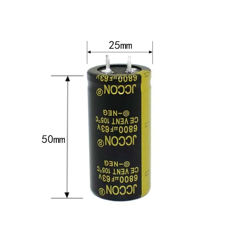 63v6800uf JCCON Horn Aluminum Electrolytic Capacitor Volume 25*50 Audio Amplifier Audio