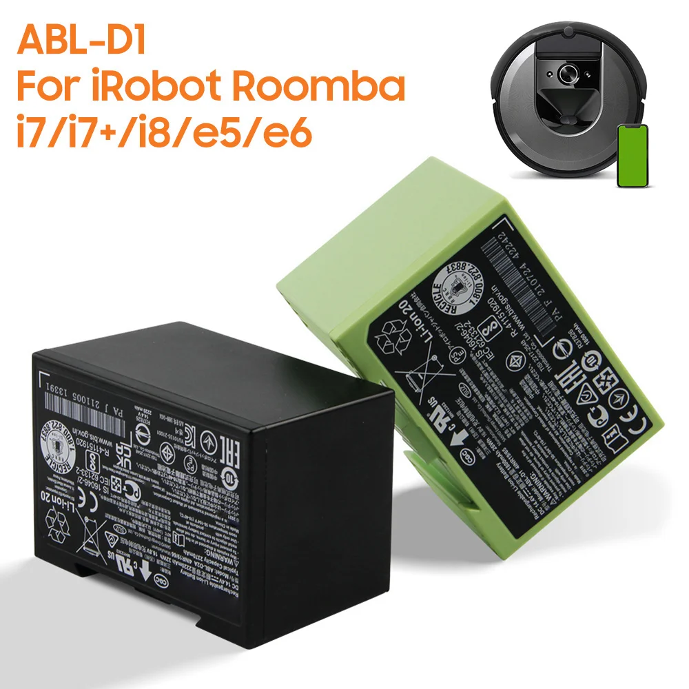 Replacement Battery ABL-D1 ABL-D2 For iRobot Roomba i7 i7+ i8 e5 e6 i7550 5150 e6198 i755020 i7158 Rechargeable Battery