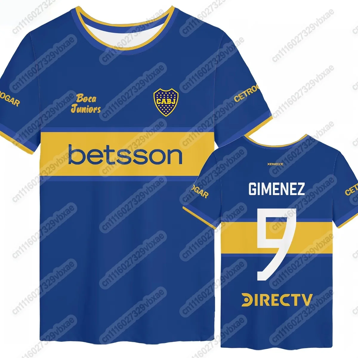 Boca Juniors 202627 Fußballtrikot, 3D-Druck Schnell Trocknendes Atmungsaktives T-Shirt, Herren- und Damen-Familien-Fußball-Sportbekleidung – Detail 12