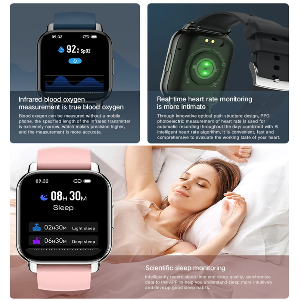 2023 NEW Bluetooth Call Smart Watch for Men Sleep Heart Rate Monitoring Sports Fitness Bracelet Reloj Hombre Smartwatch Women