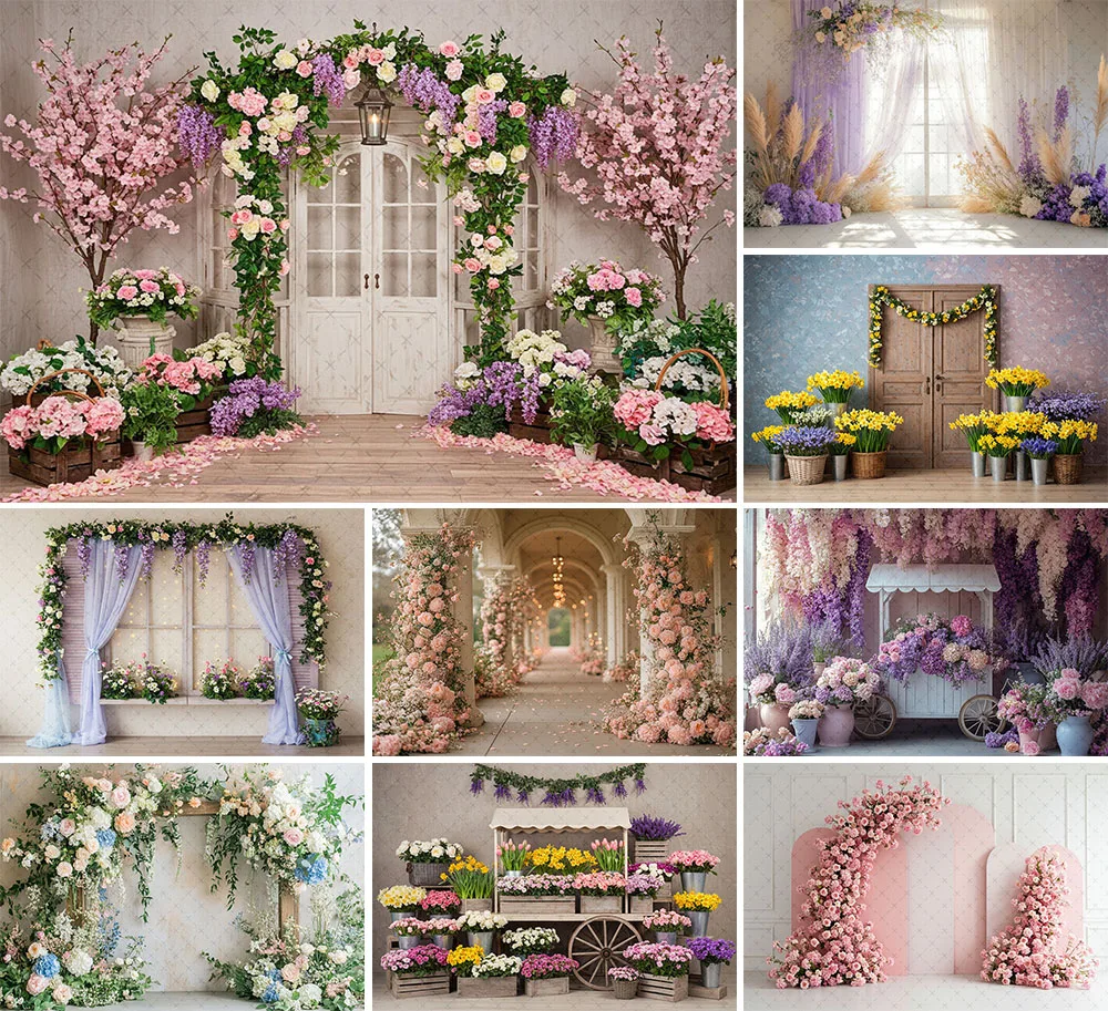 

Фон для фотосъемки Mehofond, весенний цветочный сад, арка для взрослых, день рождения, свадьба, портретный декор для беременных, фон для фотостудии