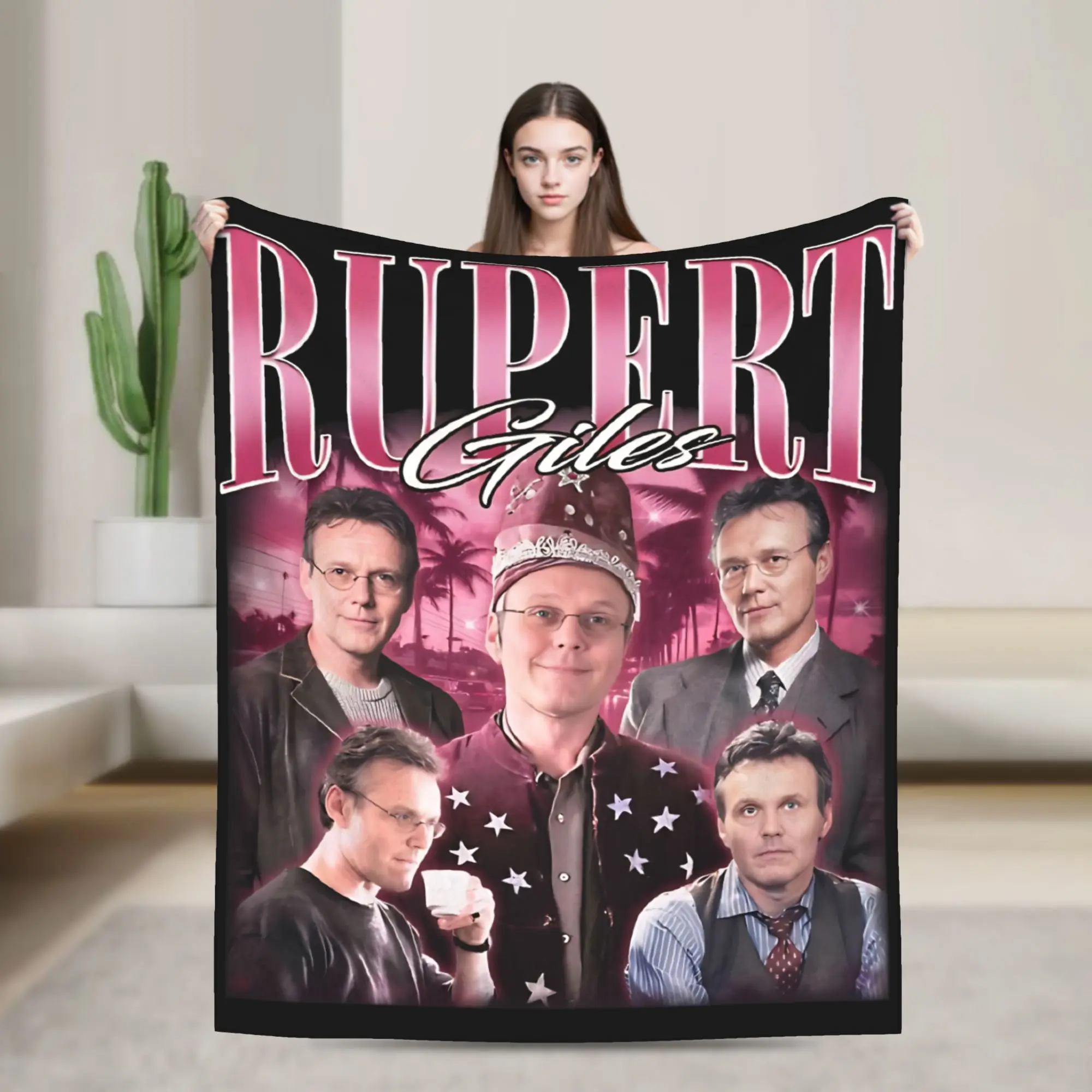 Rupert Giles Buffy the Vampire Slayer Blankets  Flannel Throw Blankets Summer Air Conditioning Printed Lightweight Bedspread