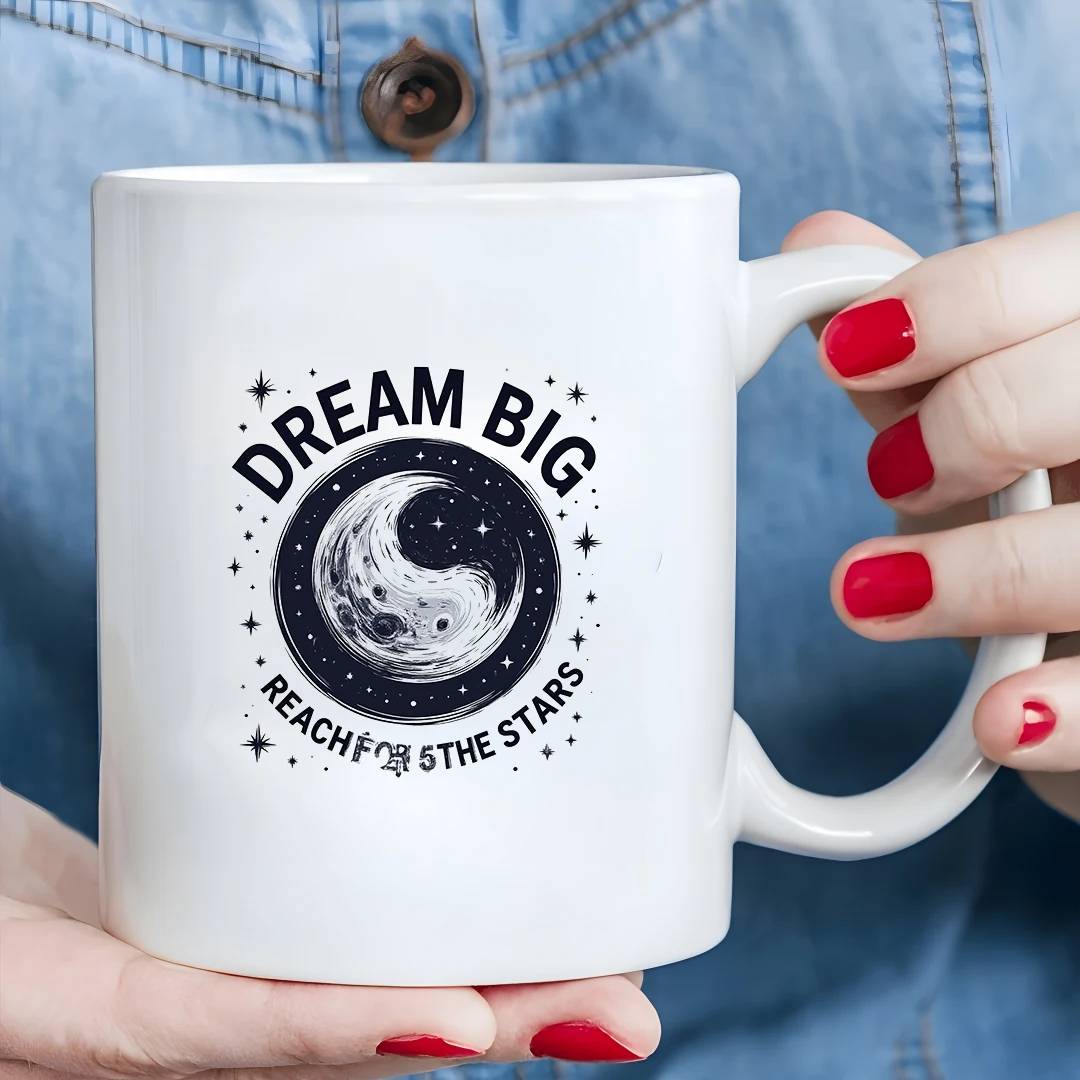 11온스 컵 + 우주 테마 태극 컵 + 어린이 음료 컵 가족 사무실 크리스마스 선물 스타 드리머 열정적인 꿈을 쫓는 사람