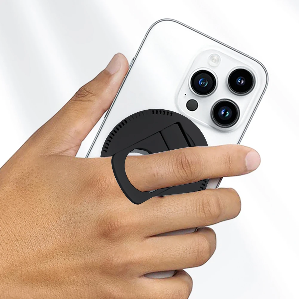 Magnetic Mobile Phone Ring Holder Continuity Camera Mount Charger 15W Wireless Charger 360° Rotation Phone Finger Ring Holder