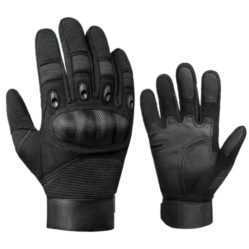 Microfiber Motorcycle Gloves Full Finger Anti-Impact Touch Screen Outdoor Riding Gear for Men Women Breathable Protective