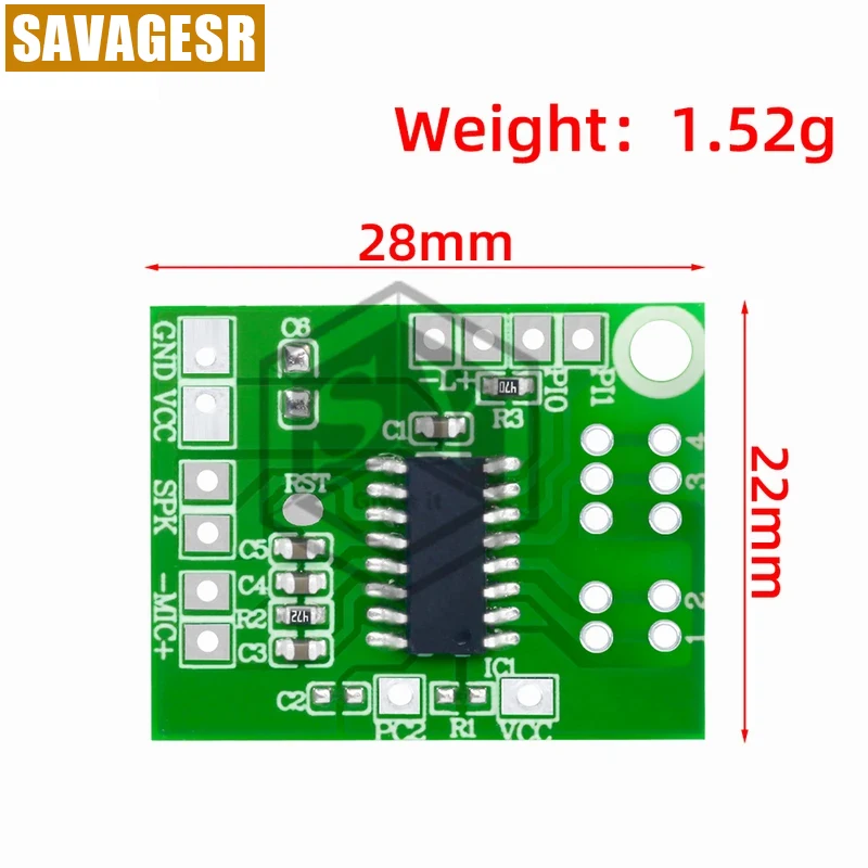 3V-4.5V DIY Voice Changer Module – Robot, Kid, Male/Female Real-Time Voice Effects Circuit for Audio Modulation Projects