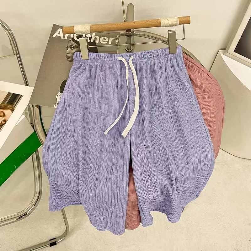 4 Colors Shorts Women Knee-length High Waisted Loose Soft Sporty Casual Teens Streetwear BF Cool Unisex Summer Young Girlish Ins