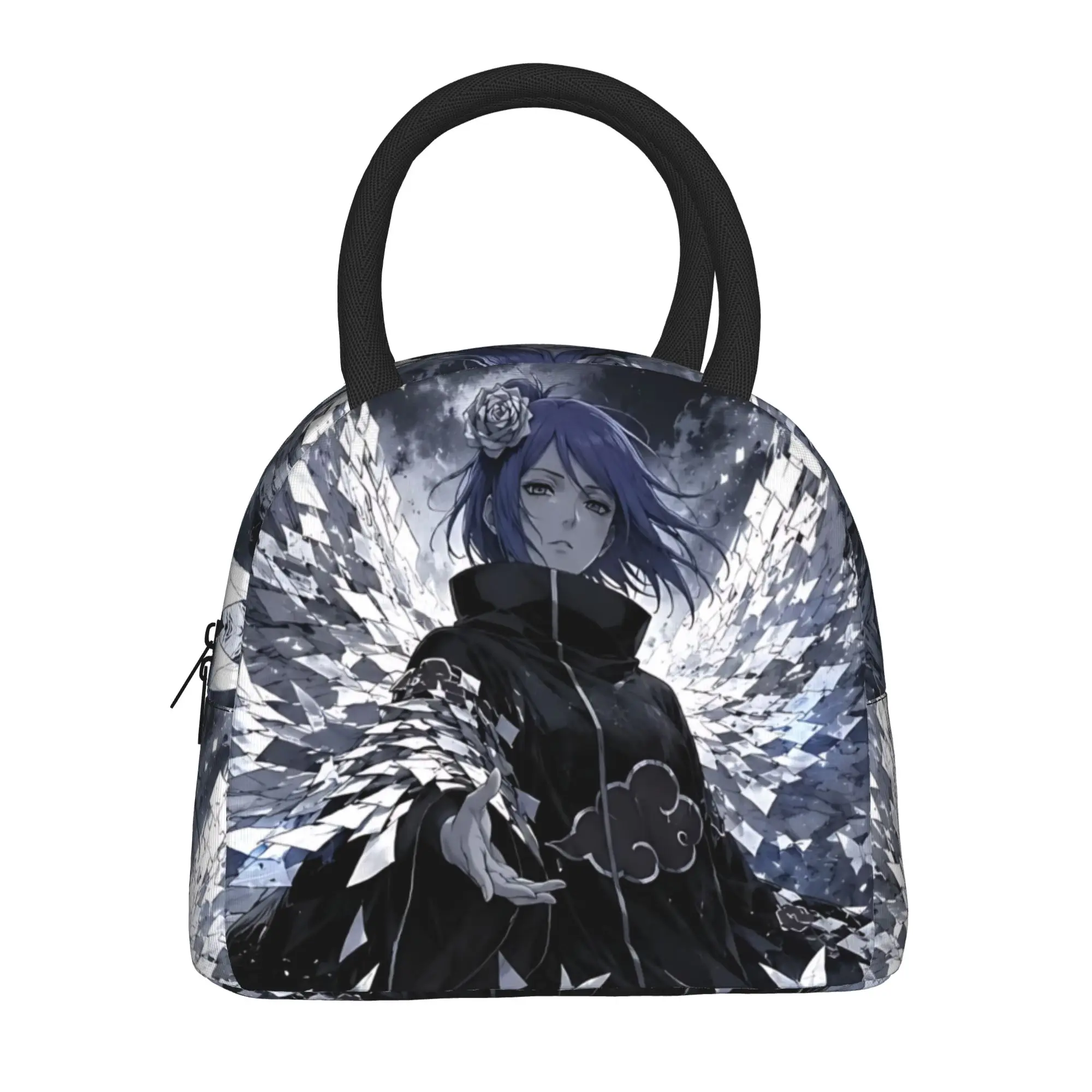 Naruto Anime Theme Handbag Insulated Lunch Bag Ice Pack Rice Bag  bolsa Student Bento Lunch Handbag