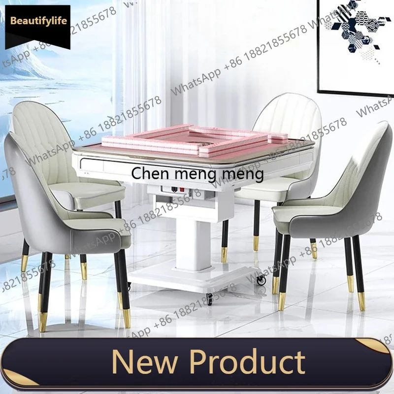

K182Nordic Smart Mahjong Table Designer Automatic Dealing Board Game Dining Tables Heated Electric Home Furniture Muebles FYMT