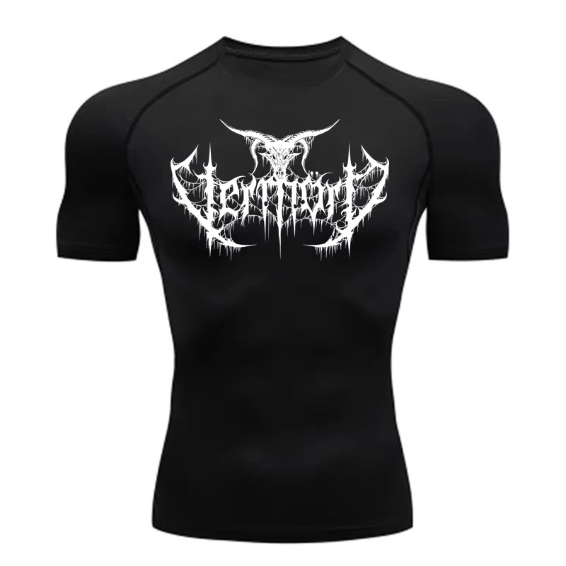 

Мужская компрессионная футболка для бега и тренажерного зала, быстросохнущая и дышащая, высокоэластичная, влагоотводящая, устойчивая к поту.