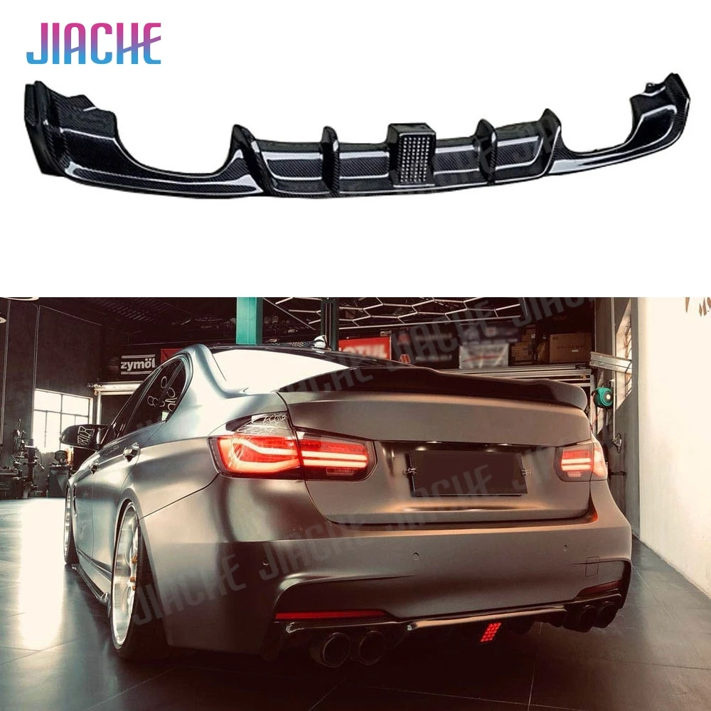 

Задний бампер из углеродного волокна серии 3 со светодиодной подсветкой для BMW F30 F35 320i 328i 335i M Sport 2012-2018 Four Outlet