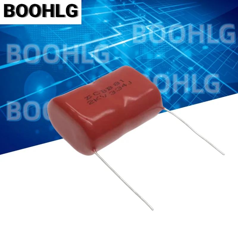 5pcs Metallized Polypropylene Film Capacitor CBB81 2000V 334J 2KV 334   0.33UF  330NF  Pitch 25mm