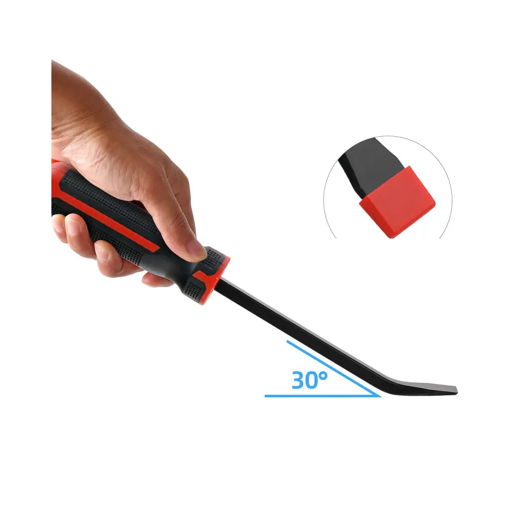 Binoax Heavy Duty Pry Bar Mechanic Hand Tools Thicker Strike Cap Handle for Automotive Demolition Nail Puller Crowbar