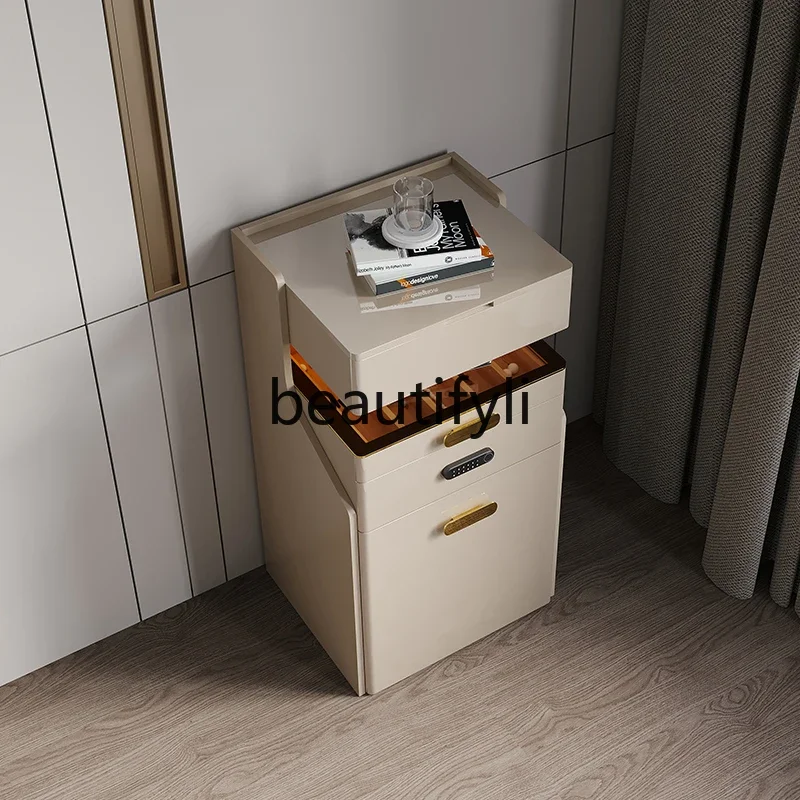 

Flip dresser, simple and modern bedroom, large-capacity chest bedside, dressing table integrated