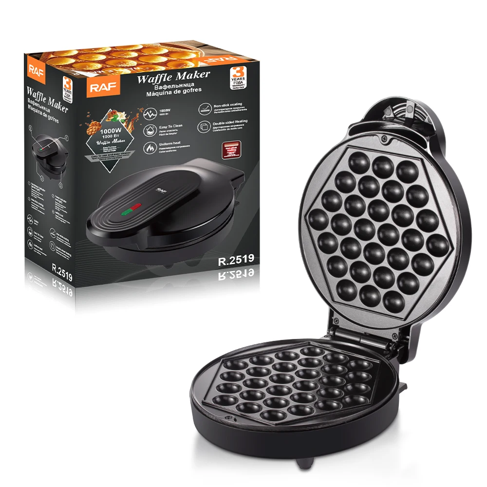 

RAF R.2519 New Design Baking Machine Waffle Making Frying Pan Uniform Heat Easy To Clean Egg Waffle