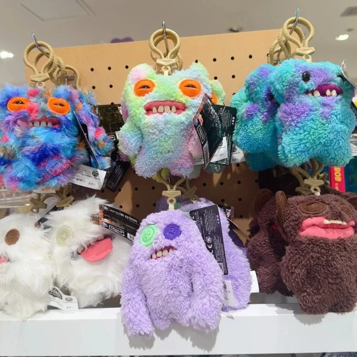 Fuggler Monster Fugg Plush Keyrings Funny Ugly Monster Grin Grin Wide Eyed Weirdo Squidge Sasquoosh Toys Backpacke Pendant