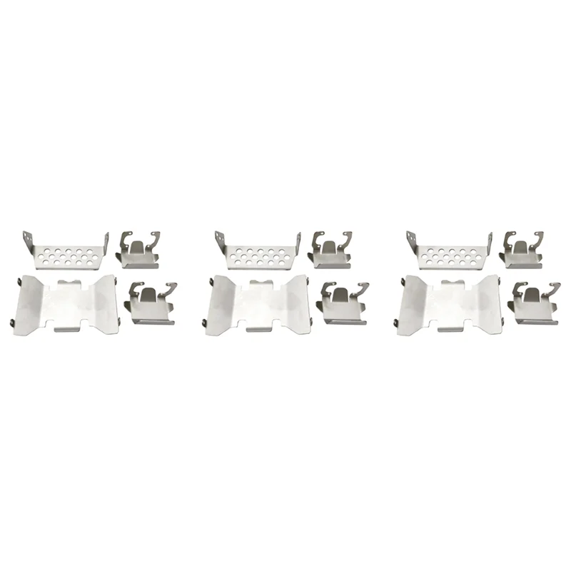 

MYMF-3X Front Bumper Lower + Axle + Gearbox Mount Protection Skid Plate Set For 1/10 RC Crawler AXIAL SCX10 II 90046 90047