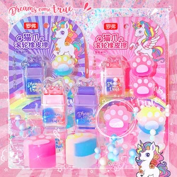 Kawaii stationery school items back to school equipment office supplies unicorn Rubber Erasers cute things