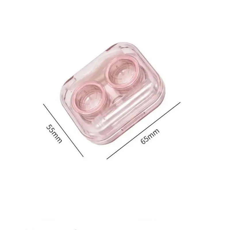 Kontaktlinsenbehälter mit Schnellöffnungsdesign, auslaufsicher, transparent, tragbar für den täglichen Gebrauch, Reisen, Arbeit, Aufbewahrungsbox – Detail 11