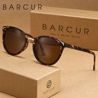 BARCUR 1 Uds. Gafas de sol para mujer, lentes redondas de Color opcional, ligeras, cómodas, para conducir, viajes informales, gafas de sol polarizadas UV400