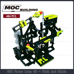 MOC Building Blocks GBC Module Power Loop 03 Pick And Slide Model DIY Assembly Technology Bricks Creative Collection Toys Gifts