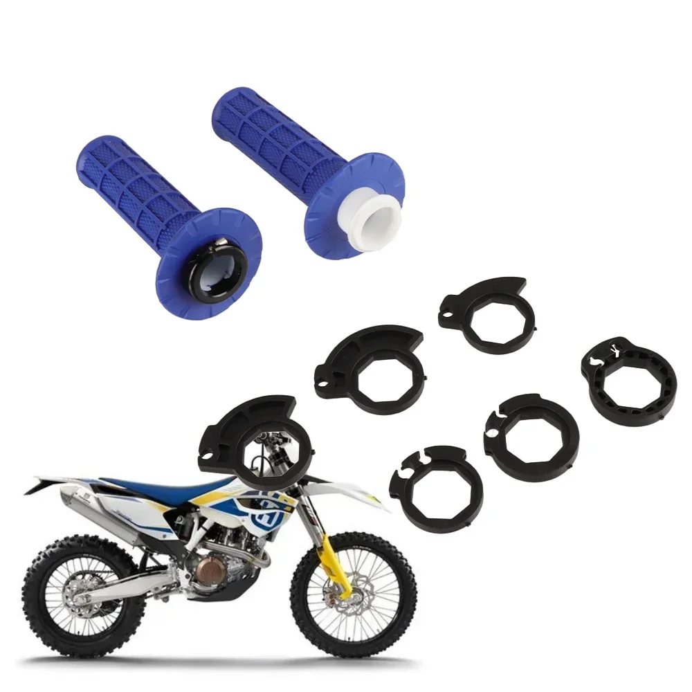 Handle Bar Lock-on Hand Grips Set for SX/SXF/EXC/EXCF/XC/XCF/XCW/TPI/SIX DAYS 2008-2022 Husqvarna FC/FX/TC/TX/FE/TE 2014-2022