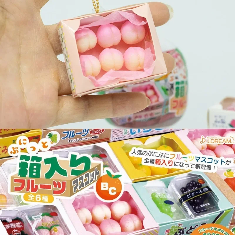 

J-DREAM Capsule Gashapon Toy Fruit Series Keychain Miniature Simulation Decoration DIY Accessories